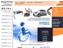 Tablet Screenshot of equip-handi.com